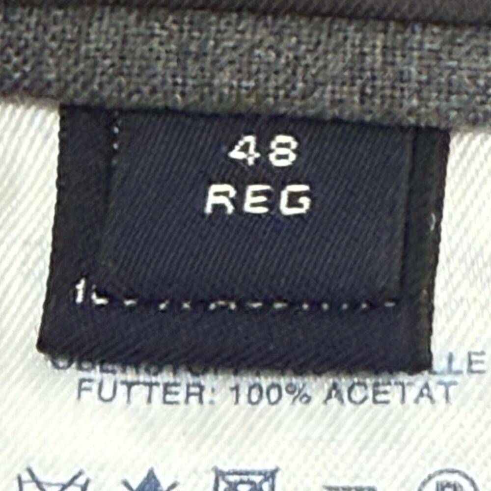Land’s End Men’s 100% Wool Two Button Blazer Sports Coat Gray Size 48 Regular - Picture 9 of 12